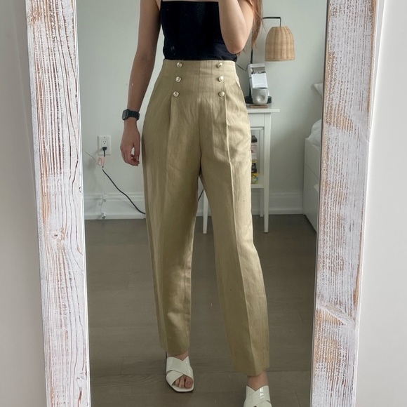 sandro camel trousers (new) - Picture 4 of 4